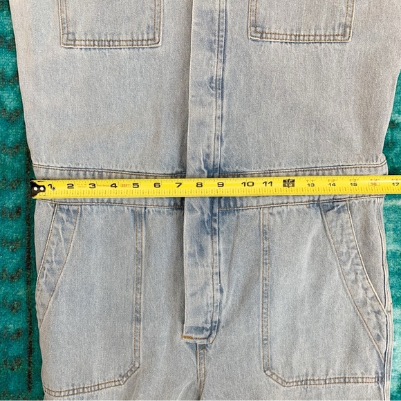 Signature8 Short Sleeve Denim Jumpsuit Size S/M - Picture 14 of 16
